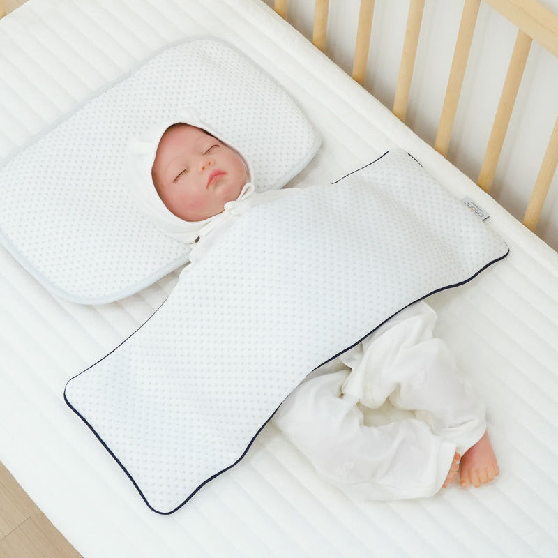 Emong 6-Section Millet Heat-Rash Pillow, Duralon Cooling (Moro Reflex Support)