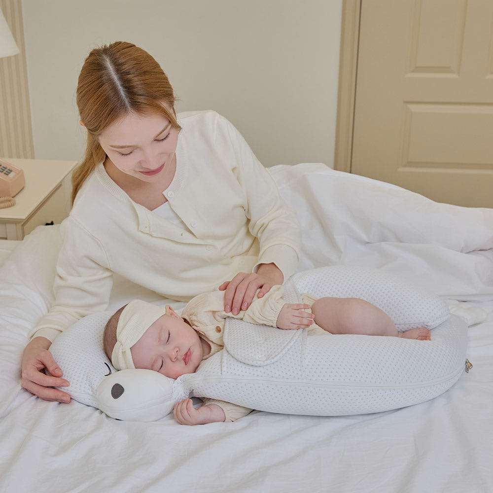 Emong Momorang Side-Sleeping Body Pillow, Duralon Cooling (With Cover) - Newborn Gift