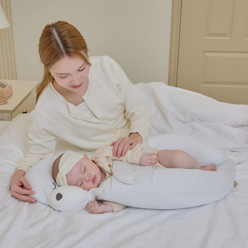 Emong Momorang Side-Sleeping Body Pillow, Duralon Cooling (With Cover) - Newborn Gift