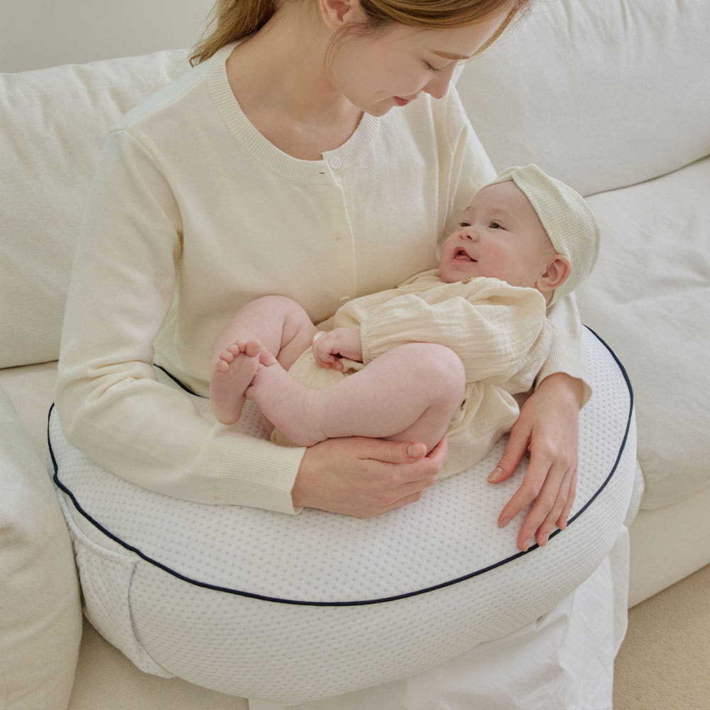 Emong Duralon Cooling High Nursing Pillow (Wrist Relief, Anti-Reflux)